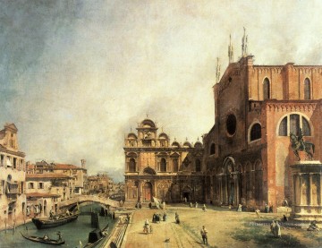 CANALETTO santi Giovanni E Paolo et la Scuola di San Marco Canaletto Peinture à l'huile